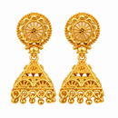 Urthn Traditional Gold Plated Jhumki Earrings | Designer Indian Earrings for Women & Girls( Pack of 6)
