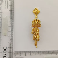 Urthn Heritage Inspired Gold Plated Multi Layered Jhumki Earrings | Traditional Designer Jewellery for Women( Pack of 6)