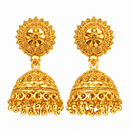 Urthn Heritage Inspired Gold Plated Jhumka Earrings | Traditional Designer Jewellery for Women( Pack of 6)