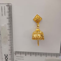 Urthn Stylish Gold Plated Jhumka Earrings | Traditional Fashion Jewellery for Festive & Party Wear( Pack of 6)