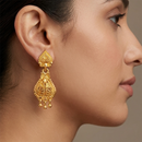 Darshana Jewels Gold Plated Traditional Small Dangler Earrings(Pack Of 6)