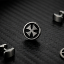 Urthn Black Stud Mens Earrings