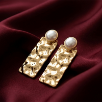Urthn Elegant Gold Plated Dangler Earrings Premium Fashion Jewelry(Pack of 6)