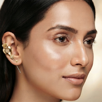 Urthn Gold Plated Heart Shape Ear cuff(Pack of 6)