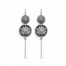 Urthn Oxidised Plated Round Ear cuff(Pack of 6)