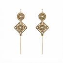 Urthn Gold Plated Square Ear cuff(Pack of 6)