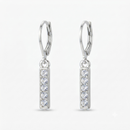 Urthn Silver Plated Austrian Stone Hoop Earrings for Women(Pack Of 6)