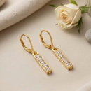 Urthn Gold Plated Austrian stone Hoop Earrings for Women
