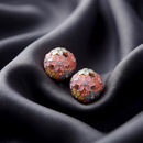 Urthn Rose Gold Plated Enamel Stud Earrings 