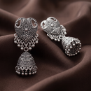 Urthn Lightweight Oxidised Jhumki Earrings for women(Pack of 3)