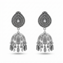 Urthn traditional oxidized silver jhumka earrings for Girls & Women(Pack of 3)