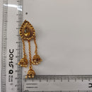 Urthn Designer Gold Plated Austrian Stone Kashmiri Jhumki Earrings for Women(Pack of 3)
