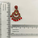 Urthn Designer Stone & Pearl Chandelier Earrings for Women(Pack of 3)