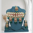 Sona Covering Gold Plated Kundan Stone And Pearl Choker Necklace Set
