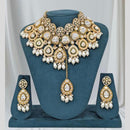 Sona Covering Gold Plated Kundan Stone And Pearl Choker Necklace Set