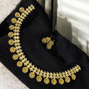 Sona Covering Gold Plated Pota Stone And Austrian Temple Necklace Set