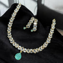 Sona Covering Gold Plated American Diamond Necklace Set
