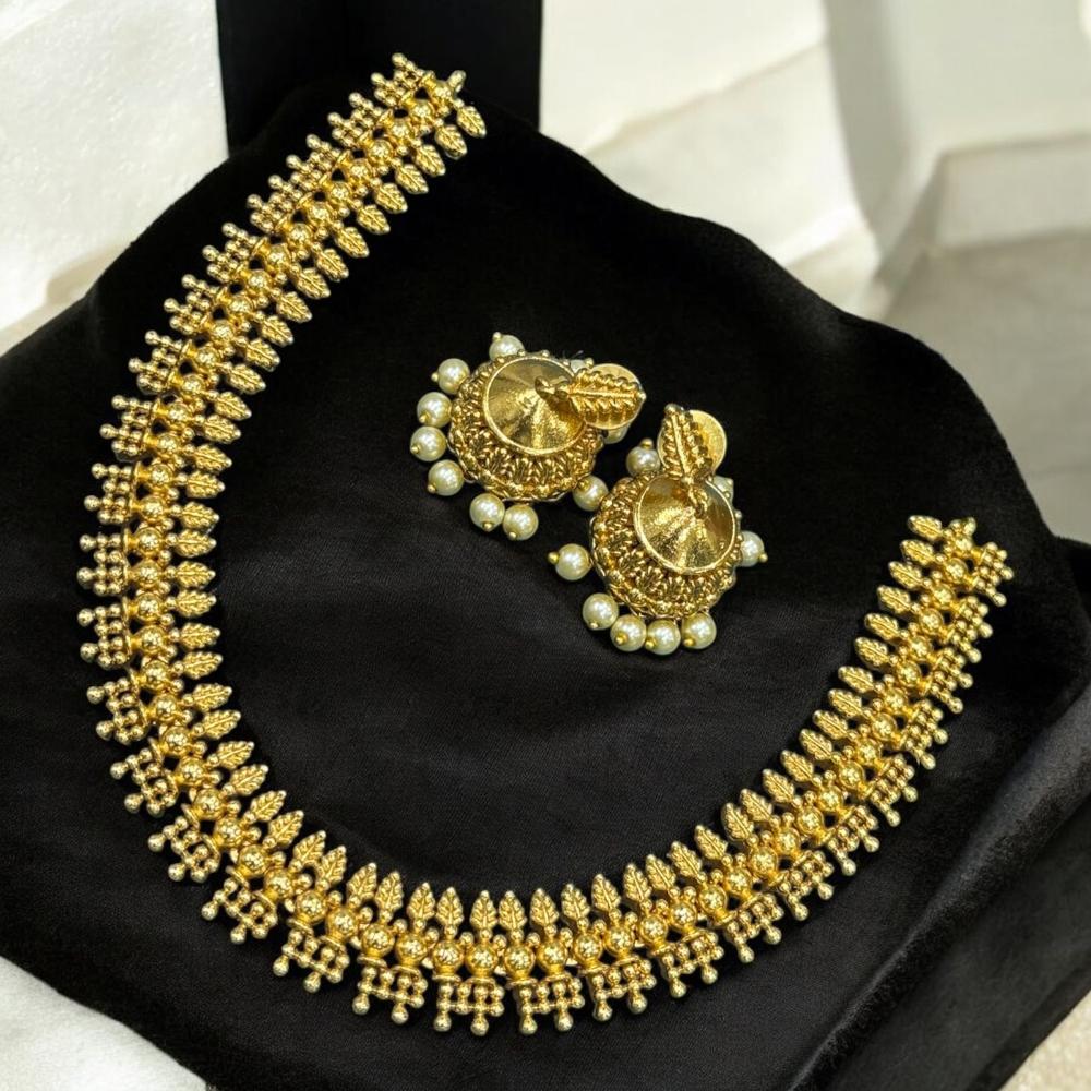 Sona Covering Gold Plated Necklace Set