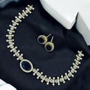 Sona Covering Gold Plated Austrian Stone Necklace Set