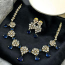 Sona Covering Shining American Diamond Necklace Set