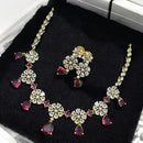 Sona Covering Shining American Diamond Necklace Set