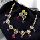 Sona Covering Shining American Diamond Necklace Set