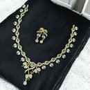 Sona Covering Elegant Gold-Plated Austrain Stone Necklace Set