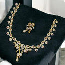 Sona Covering Elegant Gold-Plated Austrain Stone Necklace Set