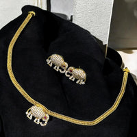 Sona Covering  Golden Glam  Austrian Stone Necklace Set