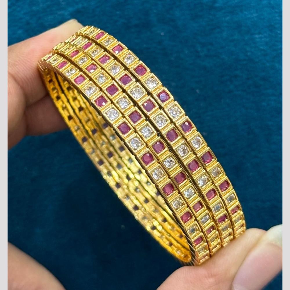 Sona Covering Royal Radiance Pota Stone Bangles Set