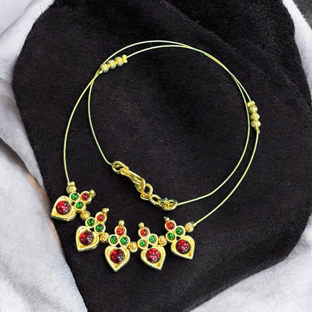 Sona Covering Premium Pota Stone Jewellery Necklace