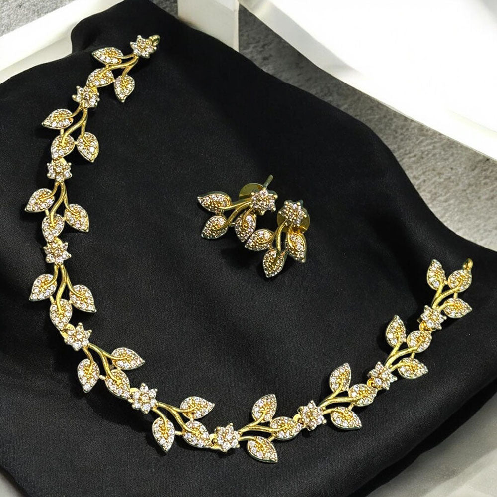 Sona Covering Ethnic Style Austrian Stone Necklace Set