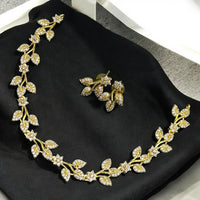 Sona Covering Ethnic Style Austrian Stone Necklace Set