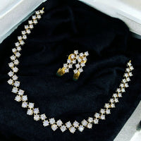 Sona Covering Lightweight Crystal Stone Necklace Set Of Party Wear