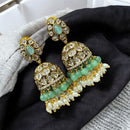 Sona Covering Antique Style Polki Kundan Pearl Earrings Perfect for Special Occasions