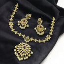 Sona Covering Royal Radiance Pota And Pearl Necklace Set