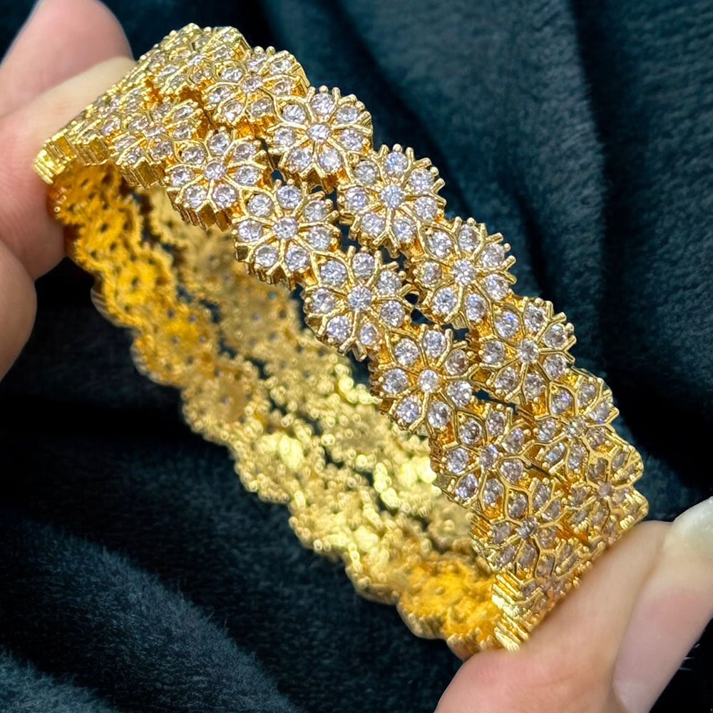 Sona Covering Elegance Glow Austrain Stone Bangles Set