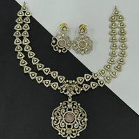 Sona Covering Luxury Austrian Stone With Pota Stone Necklace Set 