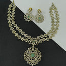 Sona Covering Luxury Austrian Stone With Pota Stone Necklace Set