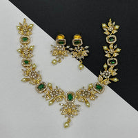 Sona Covering Elegant Crystal And Austrian Stone Necklace Set