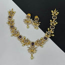 Sona Covering Elegant Crystal And Austrian Stone Necklace Set