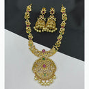 Sona Covering Luxury Austrian Stone With Pota Stone Pearl Necklace Set 