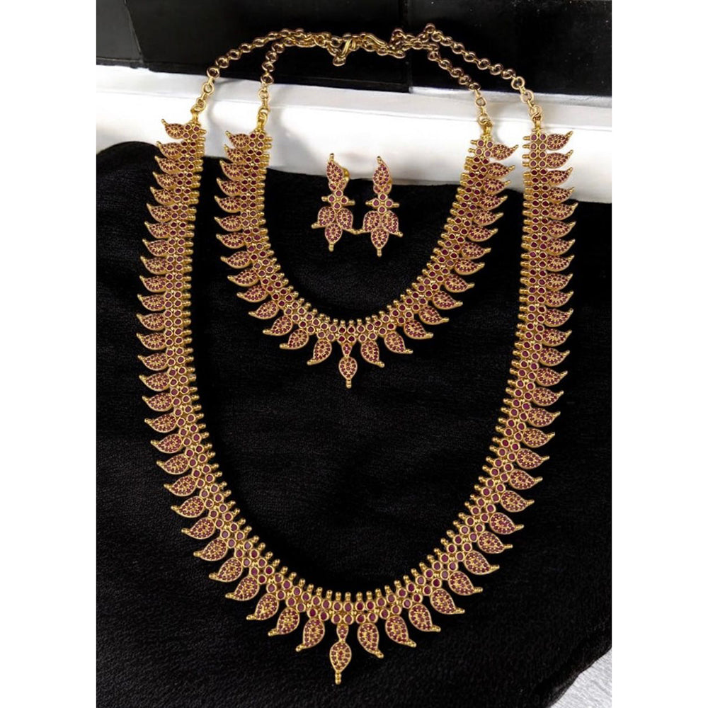 Sona Covering Glamorous Glow Pota Stone Necklace Set
