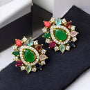 Sona Covering Elegant Designer Crystal Stone Stud Earrings