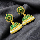 Sona Covering Trendy Austrian Stone And Pearl Jhumkis