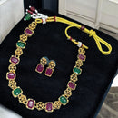 Sona Covering Luxury Crystal Stone Statement Necklace Set