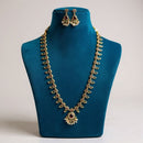 Sona Covering Classic Pota Stone And Pearl Long Necklace Set