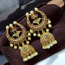 Sona Covering Premium Austrian Stone And Pota Stone Pearl Jhumki Earrings