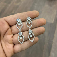 Sona Covering Graceful American Diamond Dangler Earrings