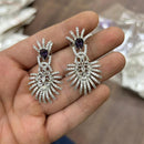 Sona Covering Graceful American Diamond Dangler Earrings